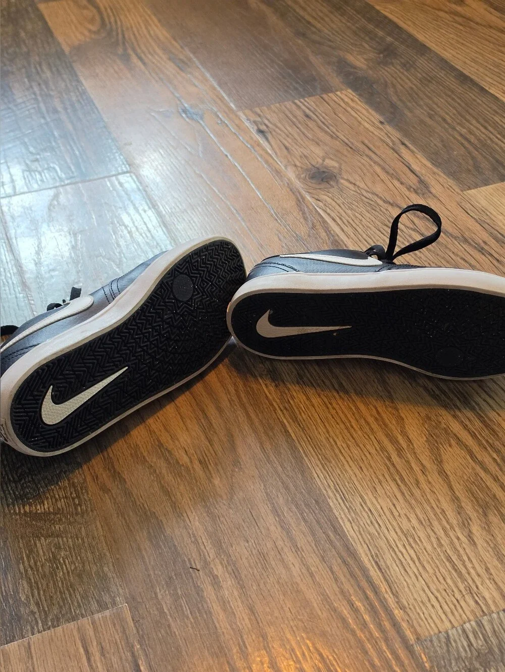 Nike SB Black Low-Top Sneakers with White Swoosh